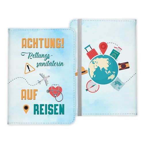 22Feels Rettungssanitäterin Geschenk Reisepasshülle Frauen Reisen Pass Etui Cover Organizer Sommer Urlaub Gadgets Kunst-Leder Berufe Accessoire von 22Feels