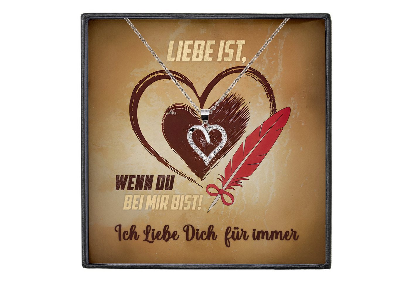 22Feels Schmuckset An Meinen Schatz Kette Herz Hochzeitstag Geschenk Jahrestag Frauen, Silber 925/000, Karte Made In Germany 22Feels Schmuckset An Meinen Schatz Kette Herz Hochzeitstag Geschenk Jahrestag Frauen, Silber 925/000, Karte Made In Germany von 22Feels