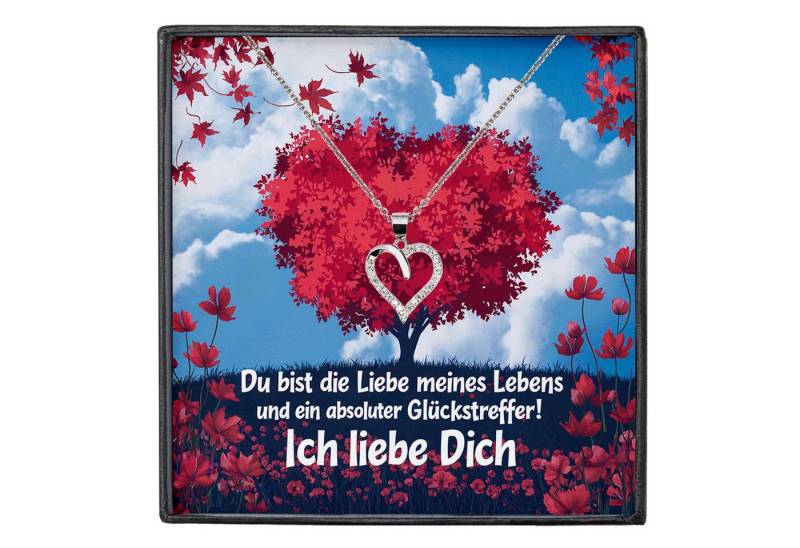 22Feels Schmuckset An Meinen Schatz Kette Herz Hochzeitstag Geschenk Jahrestag Frauen, Silber 925/000, Karte Made In Germany von 22Feels