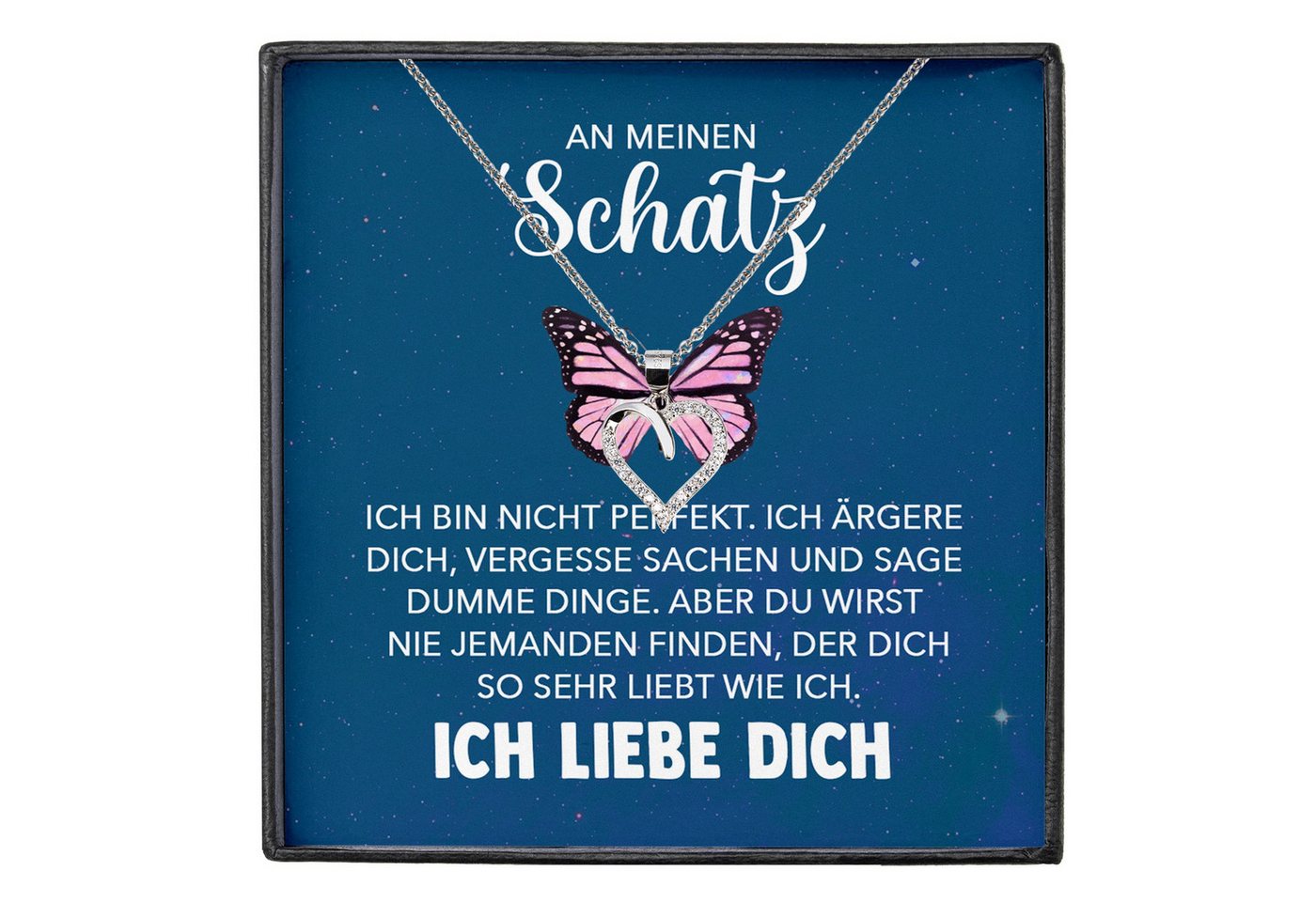 22Feels Schmuckset Frauen Ich Liebe Dich Geschenk Ehefrau Freundin Jahrestag Hochzeitstag (inkl. Geschenktasche, Karte, Poliertuch, Beutel), Silber 925/000, Karte Made In Germany von 22Feels
