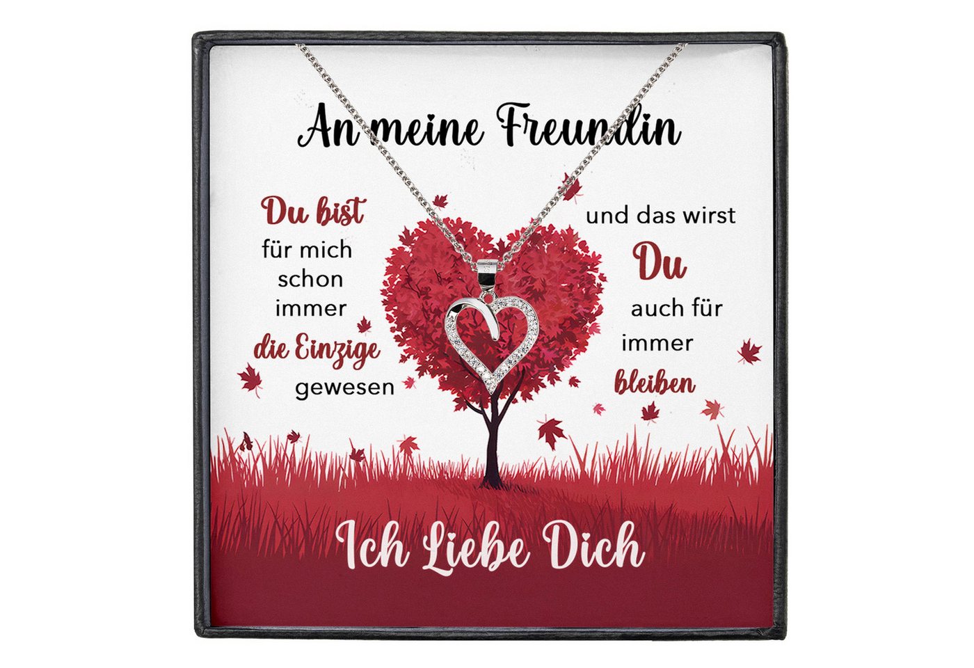 22Feels Schmuckset Freundin Ich Liebe Dich Geschenk Frauen Jahrestag Schmuck Herz Kette, Silber 925/000, Karte Made In Germany 22Feels Schmuckset Freundin Ich Liebe Dich Geschenk Frauen Jahrestag Schmuck Herz Kette, Silber 925/000, Karte Made In Germany von 22Feels
