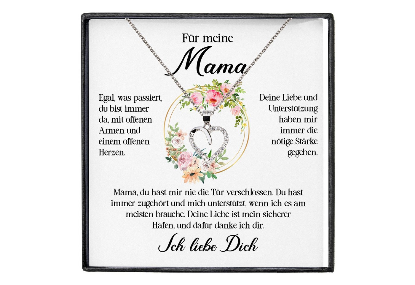 22Feels Schmuckset Für Meine Mama Geschenk Kette Muttertag Frauen Schmuck Geburtstag Dame (inkl. Geschenktasche, Karte, Poliertuch, Beutel), Echt-Silber 925/000, Karte Made In Germany von 22Feels