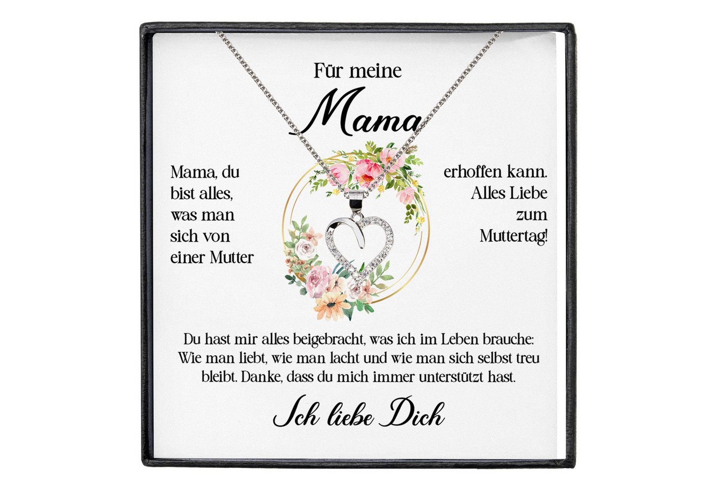 22Feels Schmuckset Für Meine Mama Geschenk Kette Muttertag Frauen Schmuck Geburtstag Dame (inkl. Geschenktasche, Karte, Poliertuch, Beutel), Echt-Silber 925/000, Karte Made In Germany von 22Feels