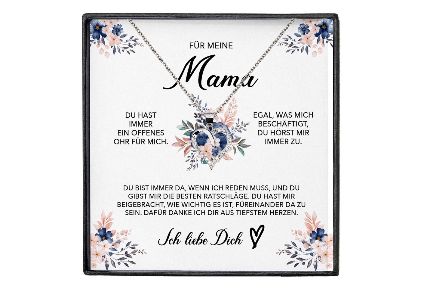 22Feels Schmuckset Für Meine Mama Geschenk Kette Muttertag Frauen Schmuck Geburtstag Dame (inkl. Geschenktasche, Karte, Poliertuch, Beutel), Echt-Silber 925/000, Karte Made In Germany von 22Feels