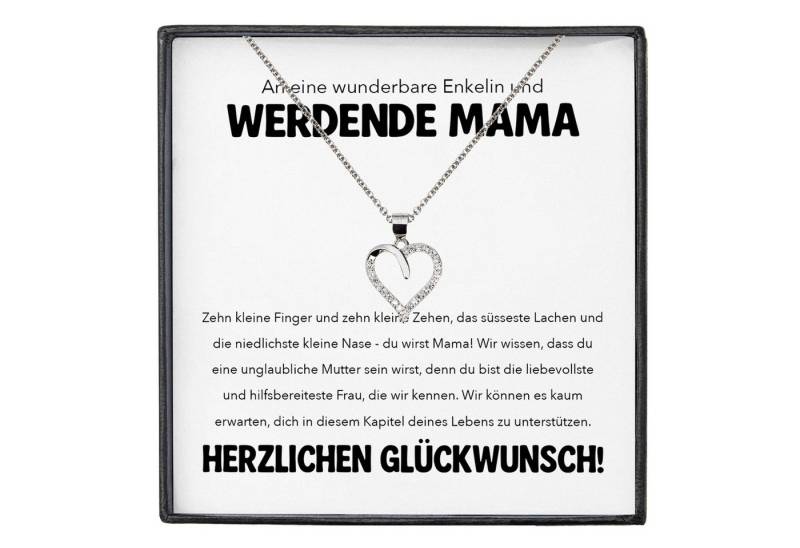 22Feels Schmuckset Geschenk für schwangere Enkelin Babyparty Babyshower Mom To Be Werdend (inkl. Geschenktasche, Karte, Poliertuch, Beutel), Silber 925/000, Karte Made In Germany von 22Feels