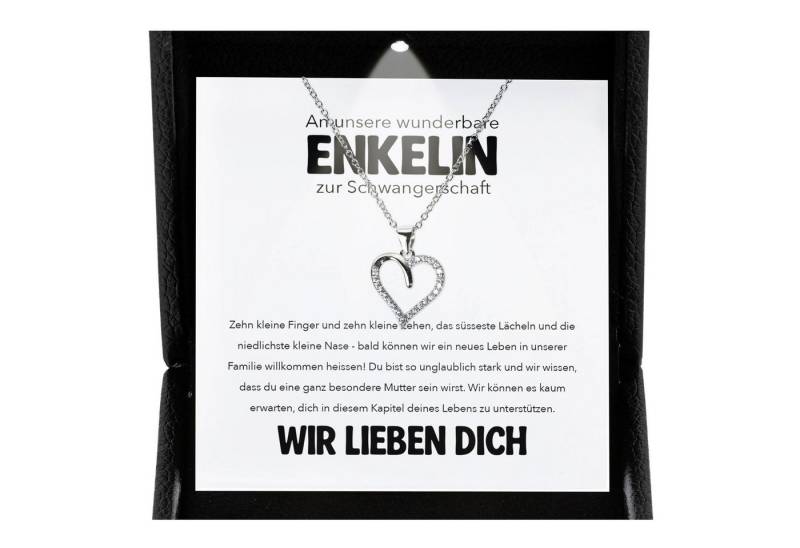 22Feels Schmuckset Geschenk für schwangere Enkelin Babyparty Werdende Mama Mom To Be (inkl. Geschenktasche, Karte, Poliertuch, Beutel), Premium Licht Etui, Silber 925/000, Karte Made In Germany von 22Feels