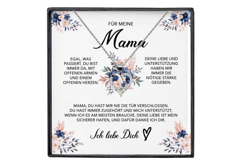 22Feels Schmuckset Liebe Mama Geschenk Kette Muttertag Frauen Schmuck Geburtstag Damen (inkl. Geschenktasche, Karte, Poliertuch, Beutel), Echt-Silber 925/000, Karte Made In Germany von 22Feels