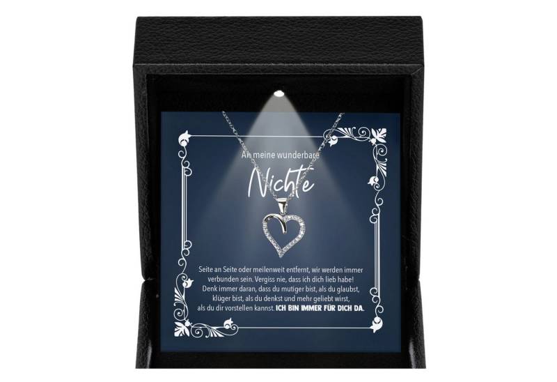 22Feels Schmuckset Nichte Geschenk 18. Geburtstag Weihnachten Firmung Mädchen Halskette (Geschenkset), Silber 925/000, Geschenkset Made In Germany, Premium Licht Etui von 22Feels