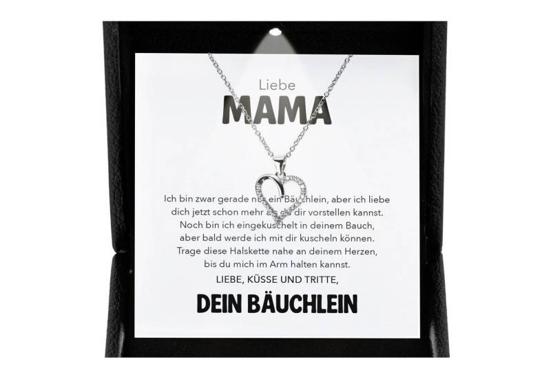 22Feels Schmuckset Schwangerschaft Geschenk Liebe Mama Mom To Be Babyparty Babyshower (inkl. Geschenktasche, Karte, Poliertuch, Beutel), Premium Licht Etui, Silber 925/000, Karte Made In Germany von 22Feels