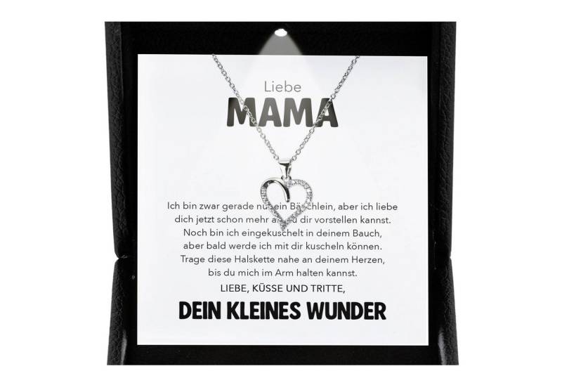 22Feels Schmuckset Schwangerschaft Geschenk Liebe Mama Mom To Be Babyparty Babyshower (inkl. Geschenktasche, Karte, Poliertuch, Beutel), Premium Licht Etui, Silber 925/000, Karte Made In Germany von 22Feels