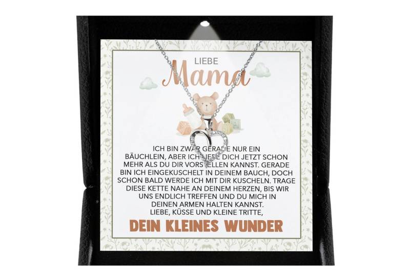 22Feels Schmuckset Schwangerschaft Geschenk Liebe Mama Mom To Be Babyparty Babyshower (inkl. Geschenktasche, Karte, Poliertuch, Beutel), Premium Licht Etui, Silber 925/000, Karte Made In Germany von 22Feels