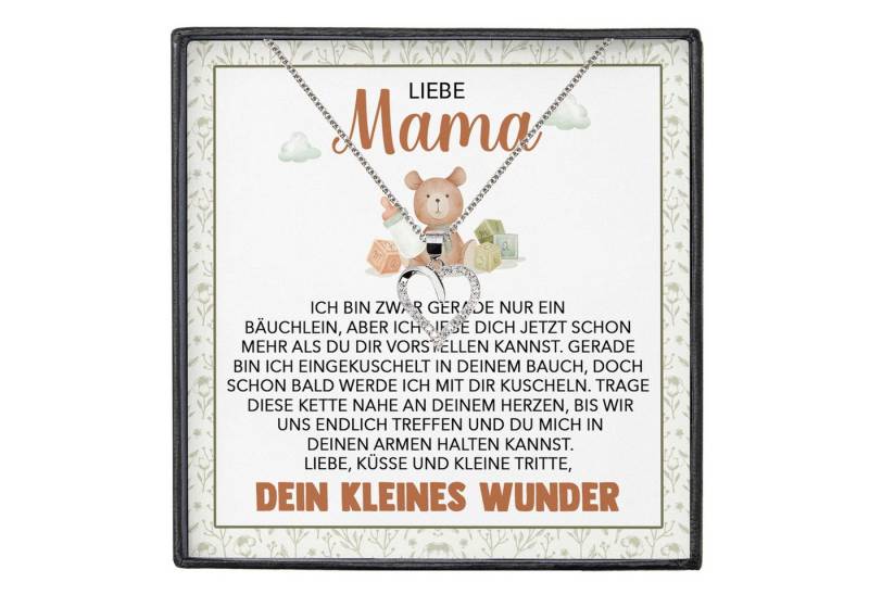 22Feels Schmuckset Schwangerschaft Geschenk Liebe Mama Mom To Be Babyparty Babyshower (inkl. Geschenktasche, Karte, Poliertuch, Beutel), Silber 925/000, Karte Made In Germany von 22Feels