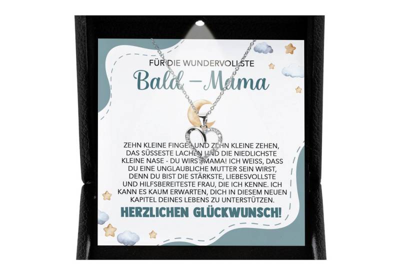 22Feels Schmuckset Schwangerschaft Geschenk Werdende Mama Mom To Be Babyparty Babyshower (inkl. Geschenktasche, Karte, Poliertuch, Beutel), Premium Licht Etui, Silber 925/000, Karte Made In Germany von 22Feels