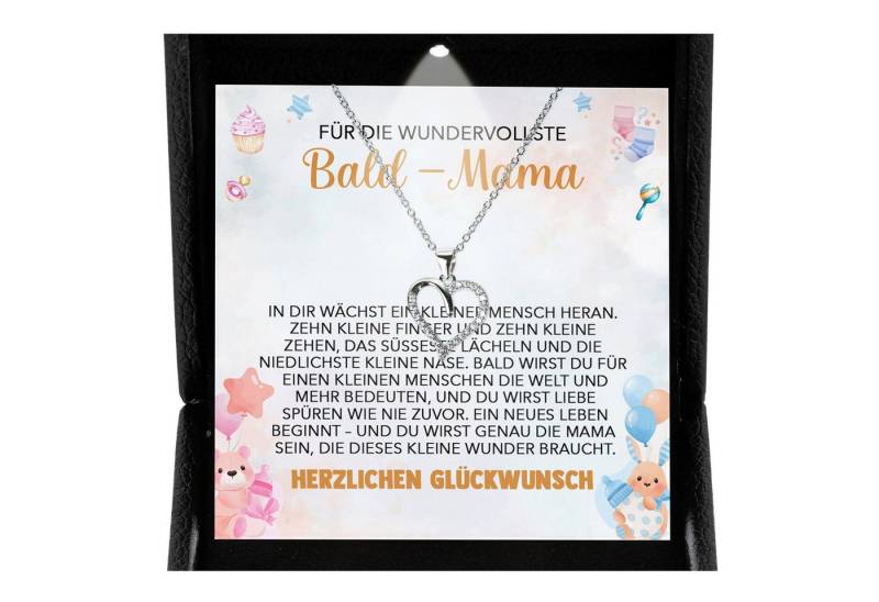 22Feels Schmuckset Schwangerschaft Geschenk Werdende Mama Mom To Be Babyparty Babyshower (inkl. Geschenktasche, Karte, Poliertuch, Beutel), Premium Licht Etui, Silber 925/000, Karte Made In Germany von 22Feels
