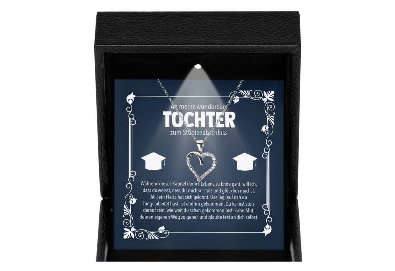 22Feels Schmuckset Tochter Studienabschluss Geschenk Studentin Frauen Universität Uni (Geschenkset), Silber 925/000, Geschenkset Made In Germany, Premium Licht Etui von 22Feels