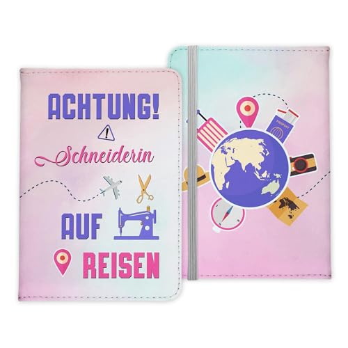22Feels Schneiderin Geschenk Reisepasshülle Frauen Reisen Pass Etui Cover Organizer Sommer Urlaub Gadgets Kunst-Leder Berufe Accessoire von 22Feels