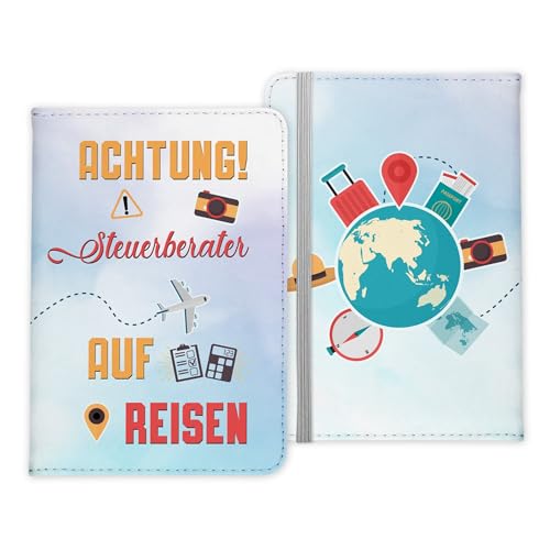 22Feels Steuerberater Geschenk Reisepasshülle Männer Reisen Pass Etui Cover Organizer Sommer Urlaub Gadgets Kunst-Leder Berufe Accessoire von 22Feels