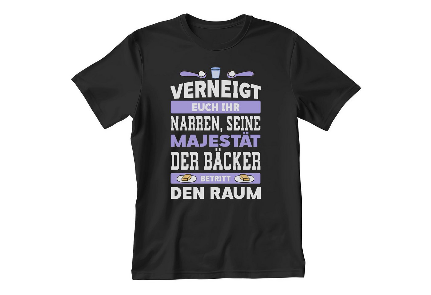 22Feels T-Shirt Bäcker Geschenk Männer Spruch Beruf Abschluss IN DEUTSCHLAND BEDRUCKT von 22Feels