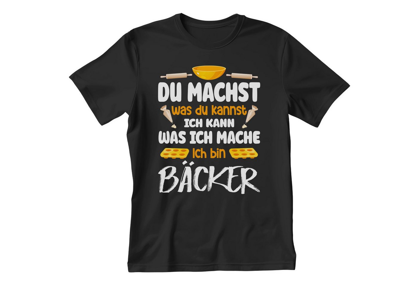 22Feels T-Shirt Bäcker Geschenk Männer Spruch Beruf Abschluss IN DEUTSCHLAND BEDRUCKT von 22Feels