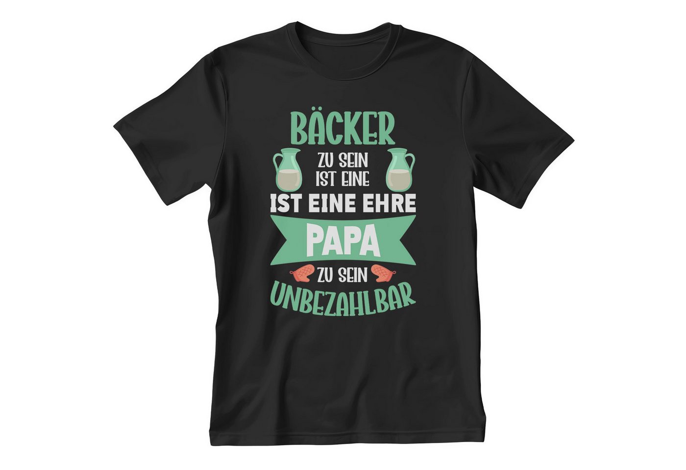 22Feels T-Shirt Bäcker Vatertag Geschenk Männer Spruch Beruf Abschluss IN DEUTSCHLAND BEDRUCKT von 22Feels