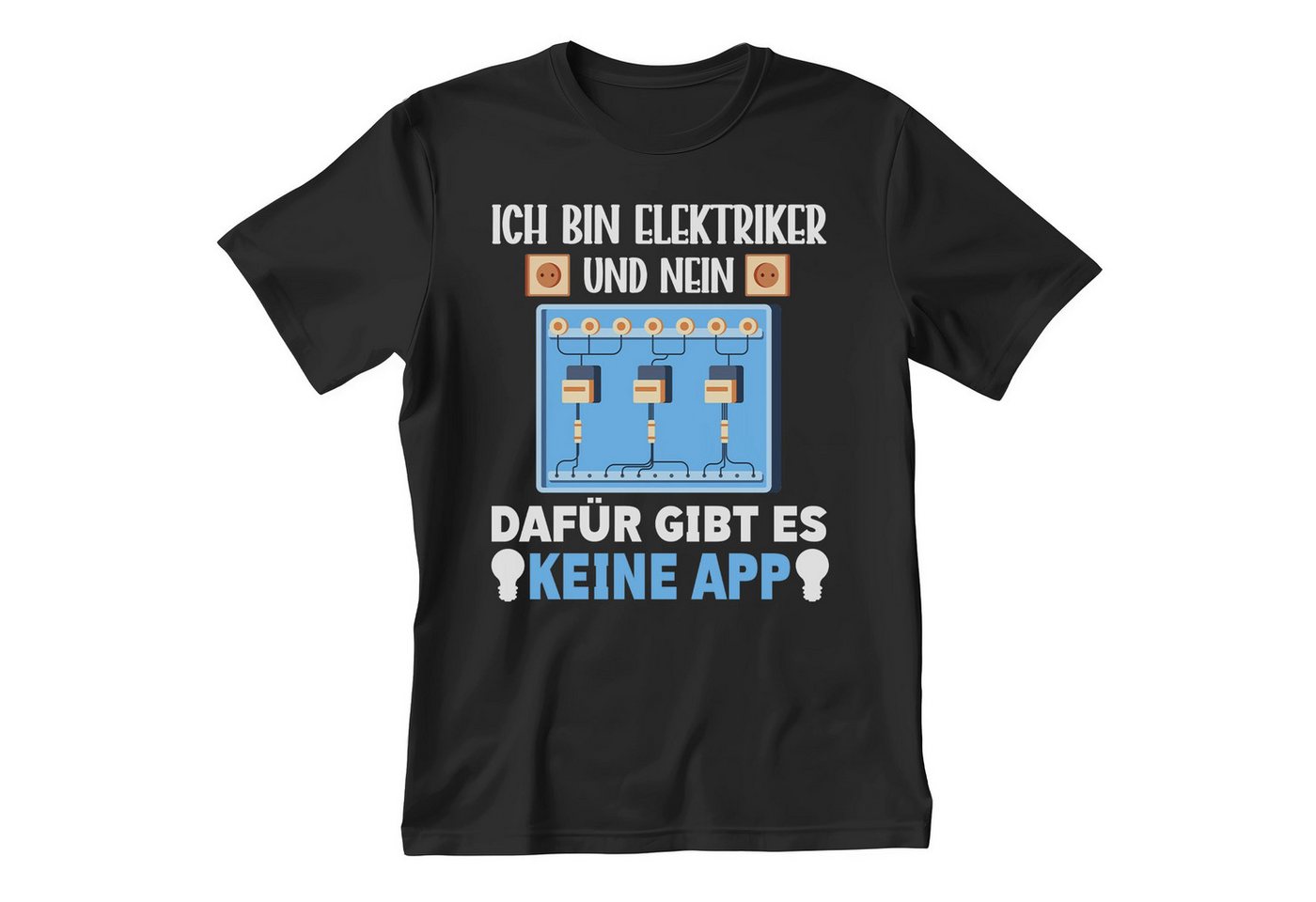 22Feels T-Shirt Elektriker Geschenk Männer Spruch Beruf Ausbildung Abschluss IN DEUTSCHLAND BEDRUCKT von 22Feels