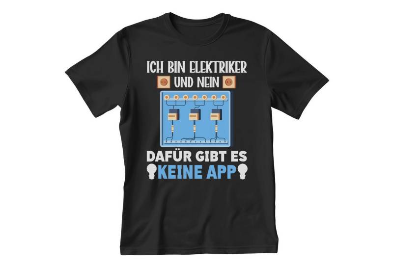 22Feels T-Shirt Elektriker Geschenk Männer Spruch Beruf Ausbildung Abschluss IN DEUTSCHLAND BEDRUCKT von 22Feels