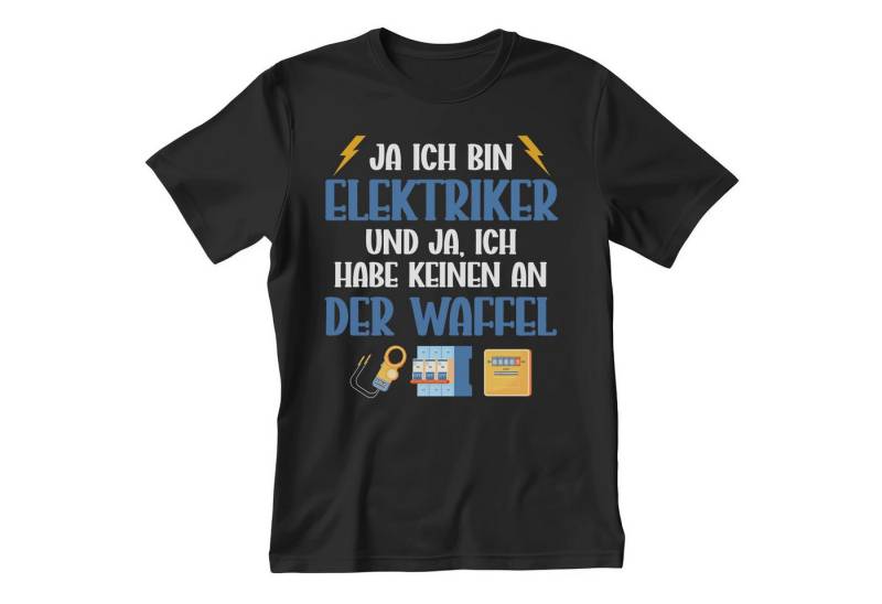 22Feels T-Shirt Elektriker Geschenk Männer Spruch Beruf Ausbildung Abschluss IN DEUTSCHLAND BEDRUCKT von 22Feels