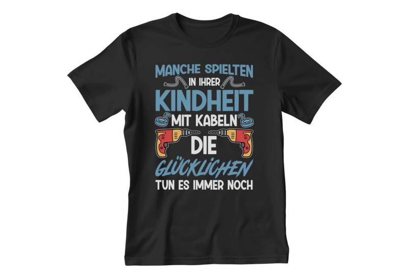 22Feels T-Shirt Elektriker Geschenk Männer Spruch Beruf Ausbildung Abschluss IN DEUTSCHLAND BEDRUCKT von 22Feels