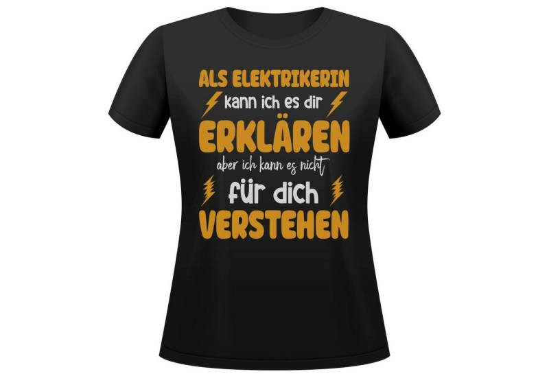 22Feels T-Shirt Elektrikerin Geschenk Frauen Spruch Beruf Ausbildung Abschluss IN DEUTSCHLAND BEDRUCKT von 22Feels