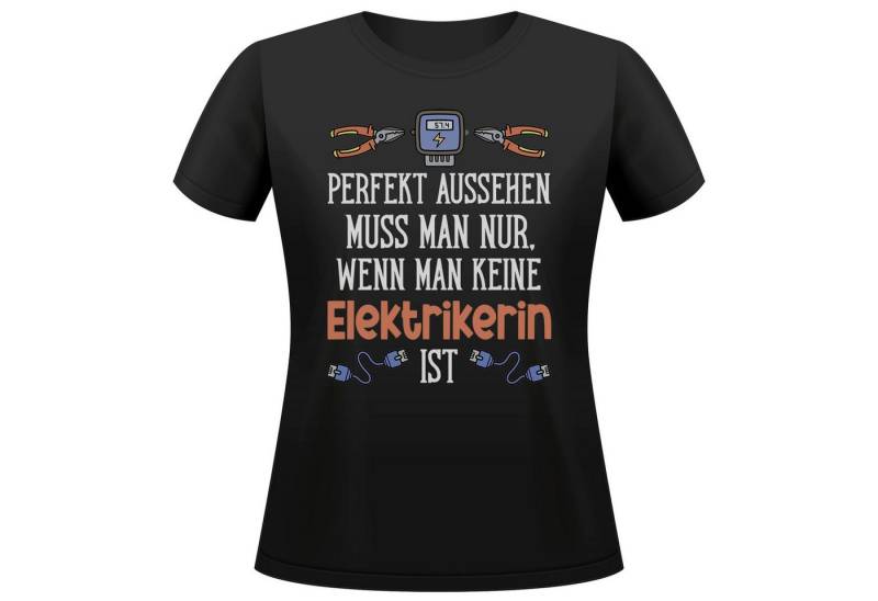 22Feels T-Shirt Elektrikerin Geschenk Frauen Spruch Beruf Ausbildung Abschluss IN DEUTSCHLAND BEDRUCKT von 22Feels