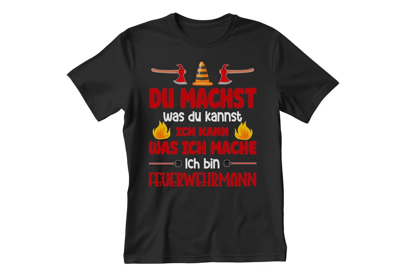 22Feels T-Shirt Feuerwehrmann Geschenk Männer Spruch Beruf Ausbildung Abschluss IN DEUTSCHLAND BEDRUCKT von 22Feels