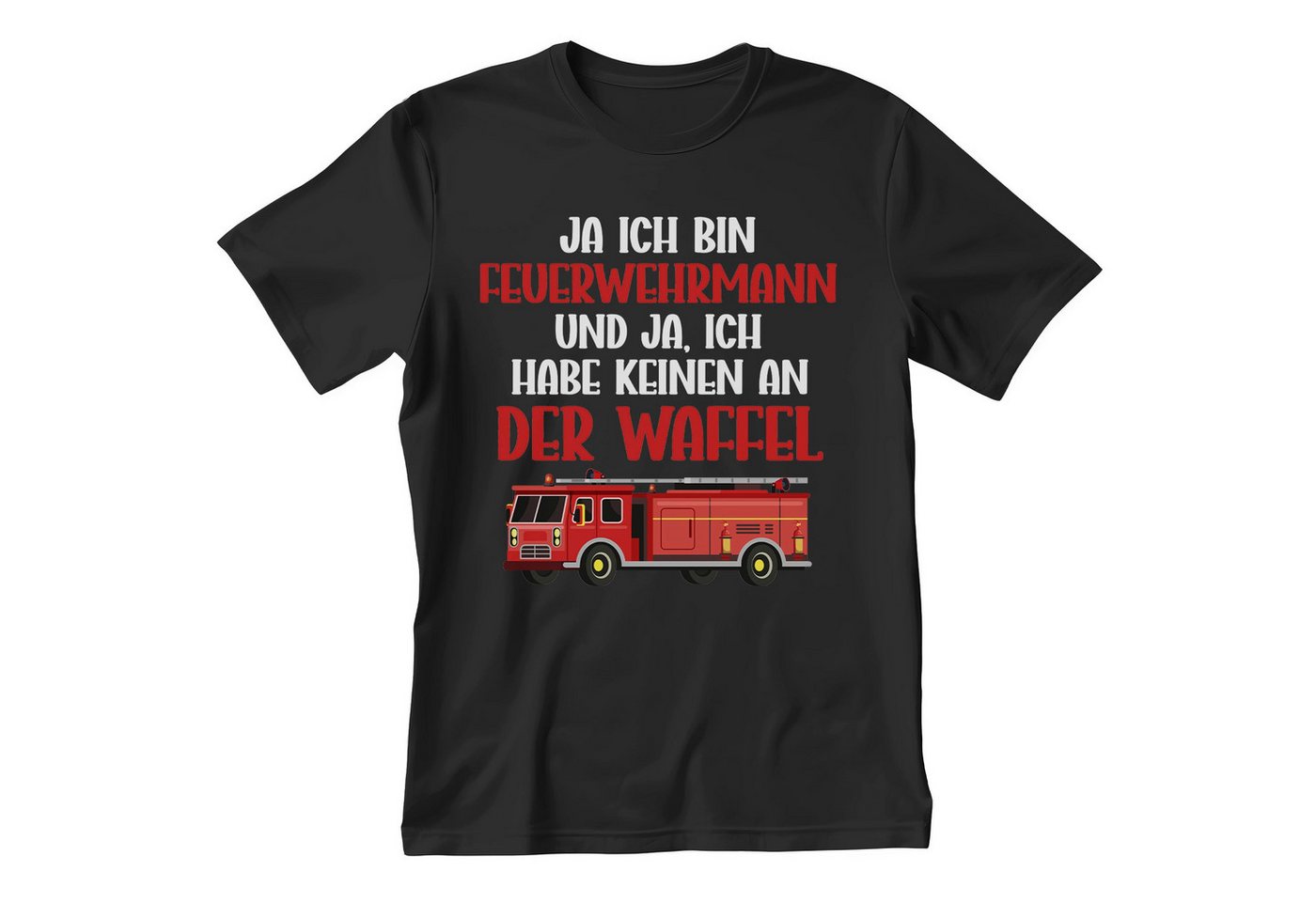 22Feels T-Shirt Feuerwehrmann Geschenk Männer Spruch Beruf Ausbildung Abschluss IN DEUTSCHLAND BEDRUCKT von 22Feels