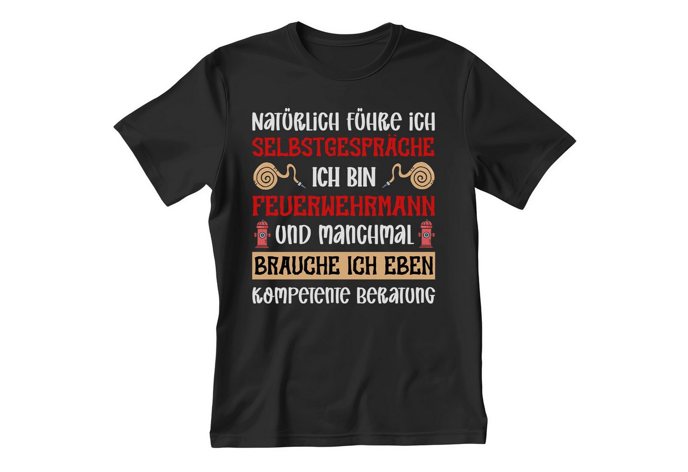 22Feels T-Shirt Feuerwehrmann Geschenk Männer Spruch Beruf Ausbildung Abschluss IN DEUTSCHLAND BEDRUCKT von 22Feels