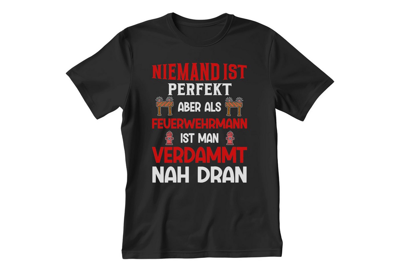 22Feels T-Shirt Feuerwehrmann Geschenk Männer Spruch Beruf Ausbildung Abschluss IN DEUTSCHLAND BEDRUCKT von 22Feels