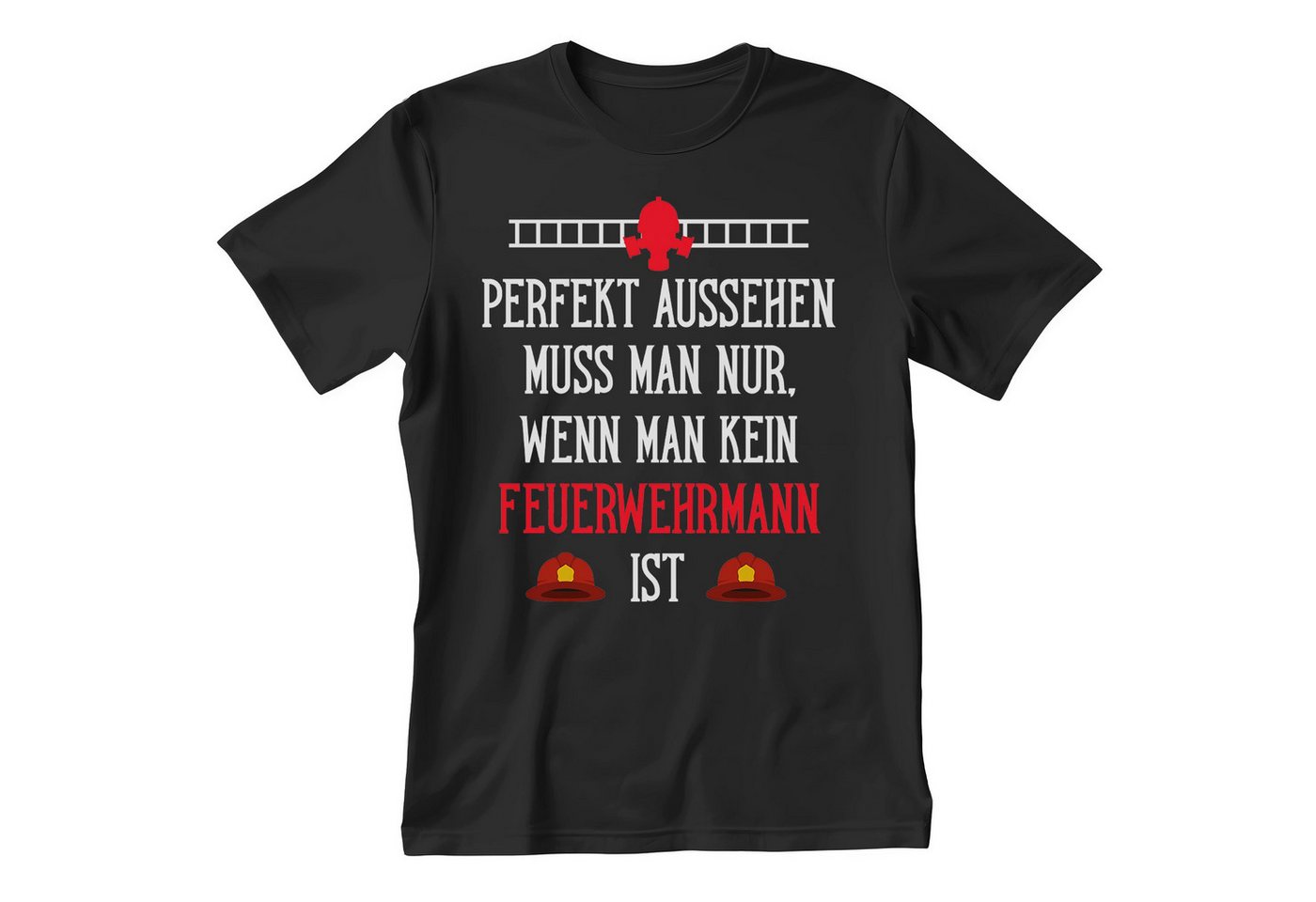 22Feels T-Shirt Feuerwehrmann Geschenk Männer Spruch Beruf Ausbildung Abschluss IN DEUTSCHLAND BEDRUCKT von 22Feels