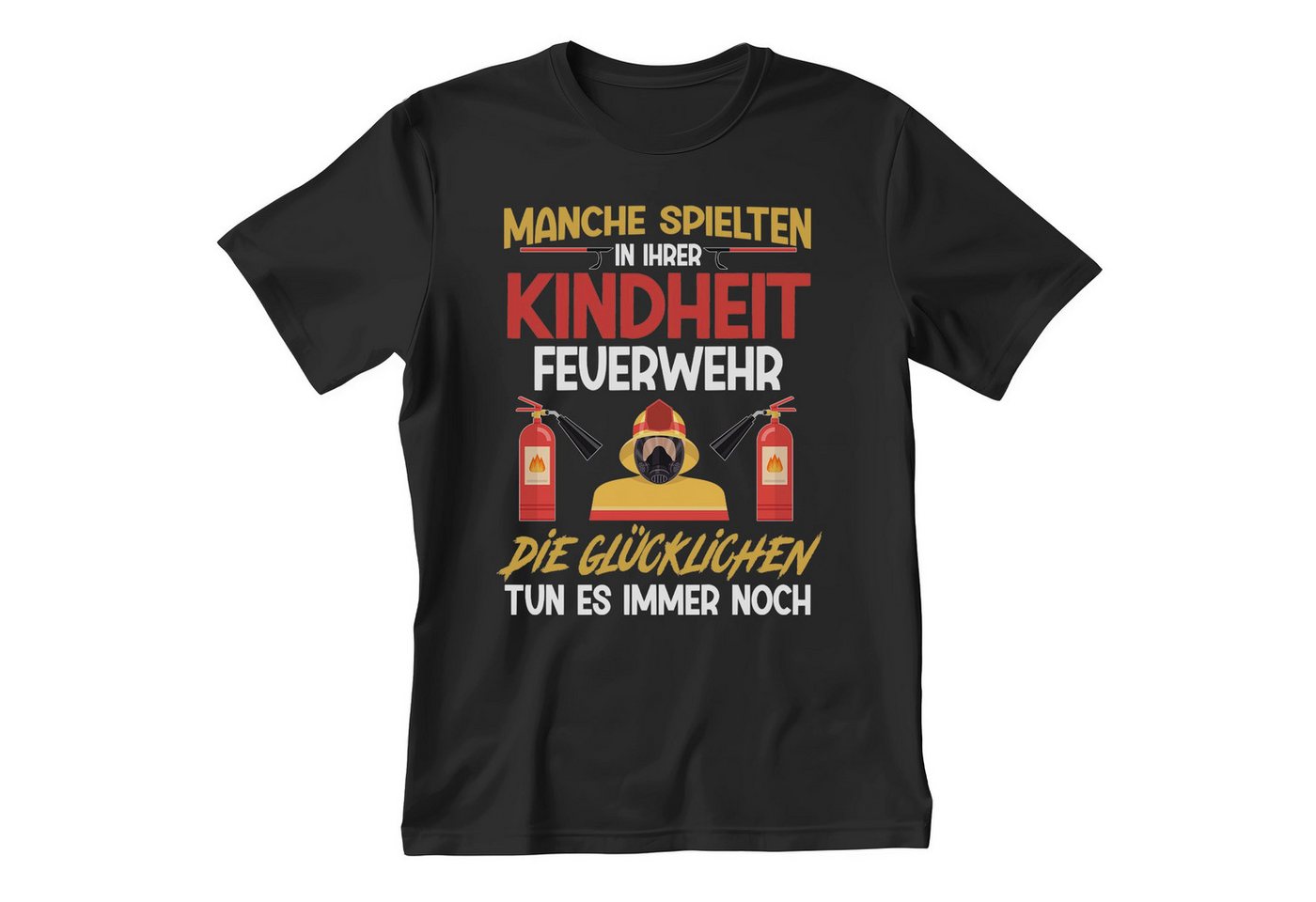 22Feels T-Shirt Feuerwehrmann Geschenk Männer Spruch Beruf Ausbildung Abschluss IN DEUTSCHLAND BEDRUCKT von 22Feels