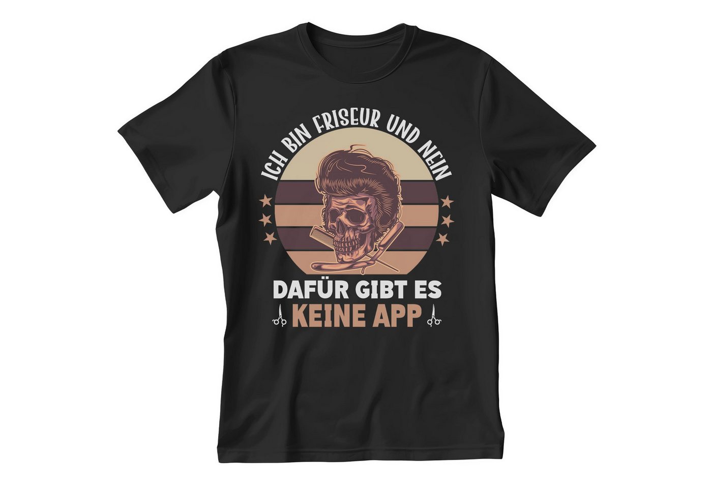 22Feels T-Shirt Friseur Geschenk Männer Spruch Beruf Ausbildung Abschluss IN DEUTSCHLAND BEDRUCKT von 22Feels