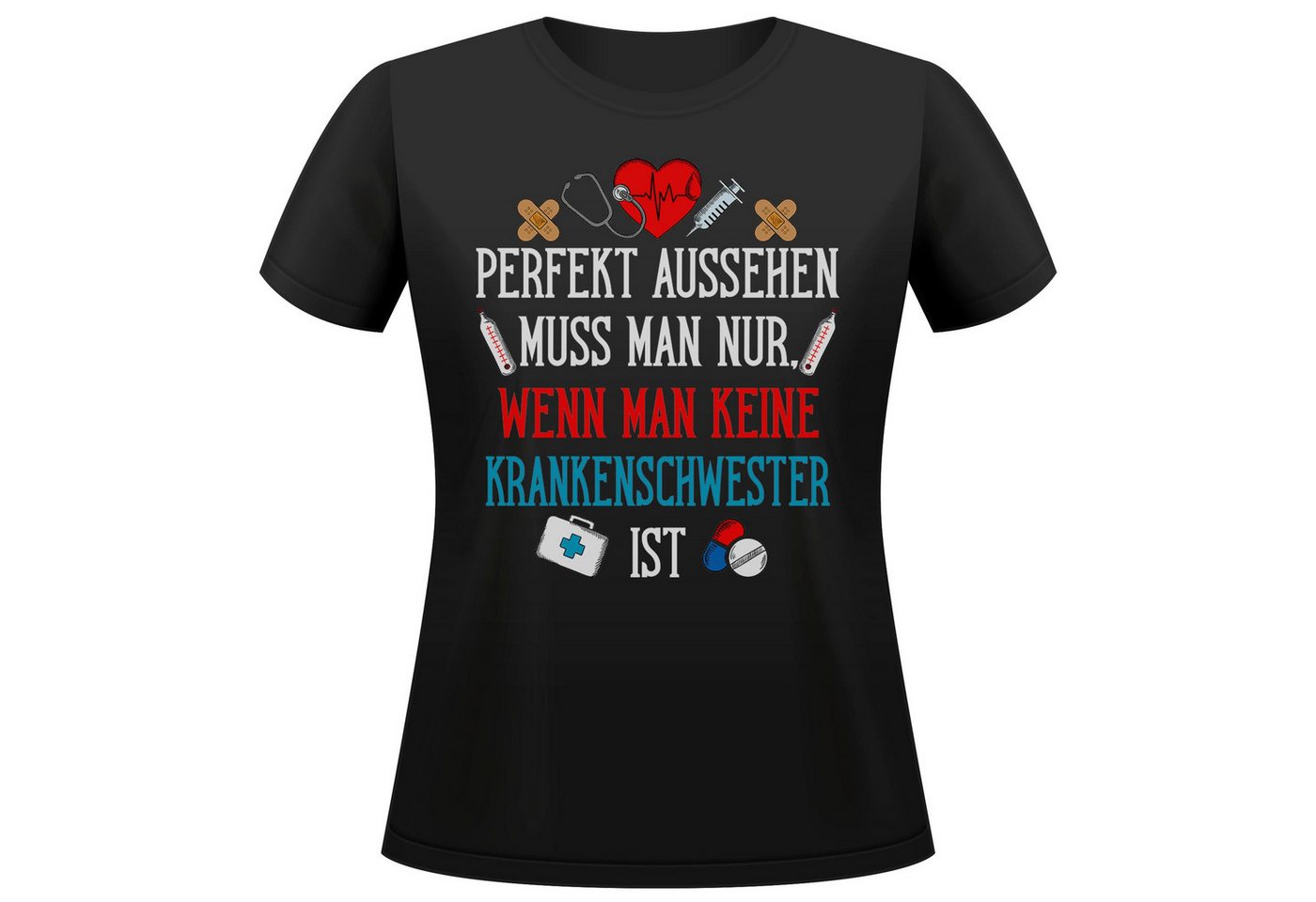 22Feels T-Shirt Krankenschwester Geschenk Frauen Spruch Beruf Ausbildung Abschluss IN DEUTSCHLAND BEDRUCKT 22Feels T-Shirt Krankenschwester Geschenk Frauen Spruch Beruf Ausbildung Abschluss IN DEUTSCHLAND BEDRUCKT von 22Feels