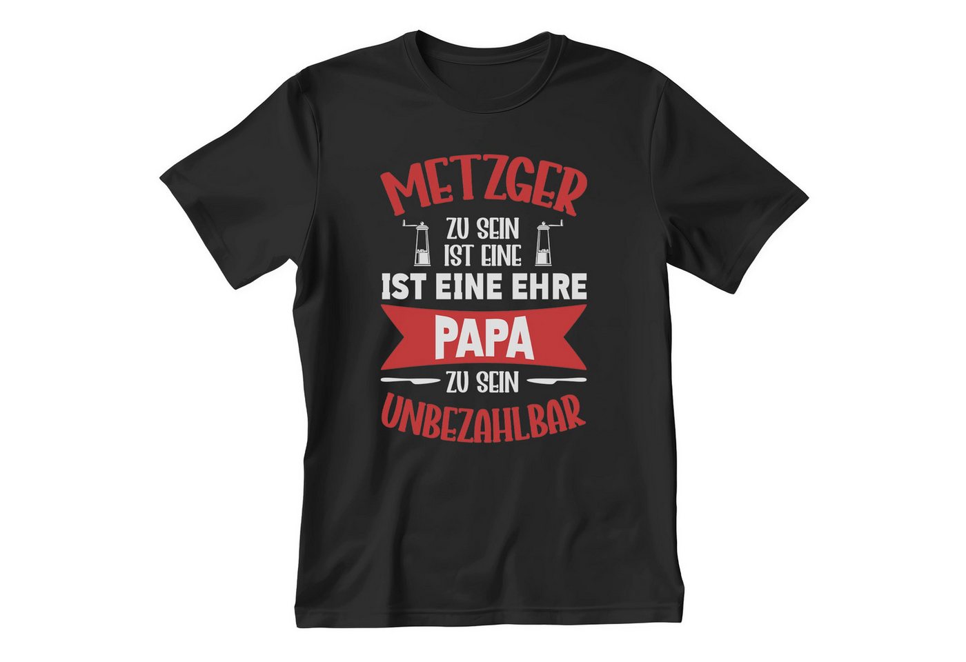 22Feels T-Shirt Metzger Vatertag Geschenk Männer Spruch Beruf Abschluss IN DEUTSCHLAND BEDRUCKT von 22Feels