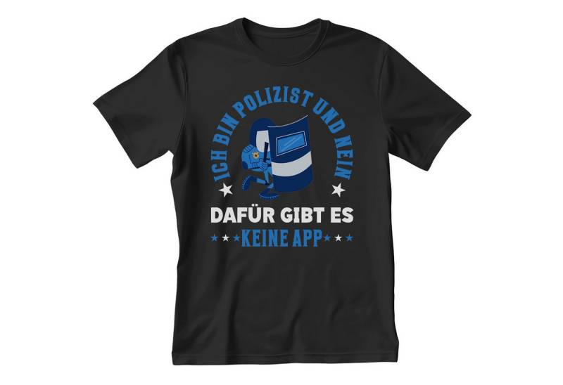 22Feels T-Shirt Polizist Geschenk Männer Spruch Beruf Ausbildung Studium IN DEUTSCHLAND BEDRUCKT von 22Feels
