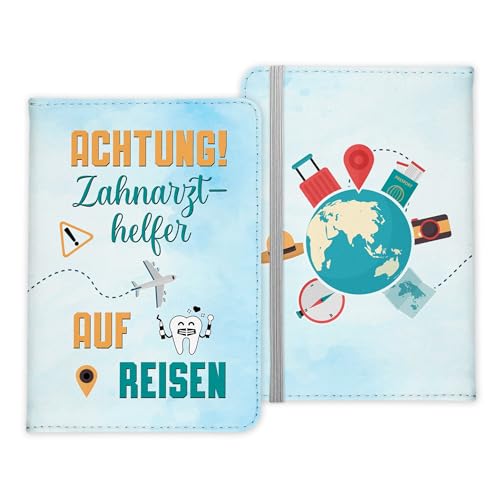 22Feels Zahnarzthelfer Geschenk Reisepasshülle Männer Reisen Pass Etui Cover Organizer Sommer Urlaub Gadgets Kunst-Leder Berufe Accessoire von 22Feels