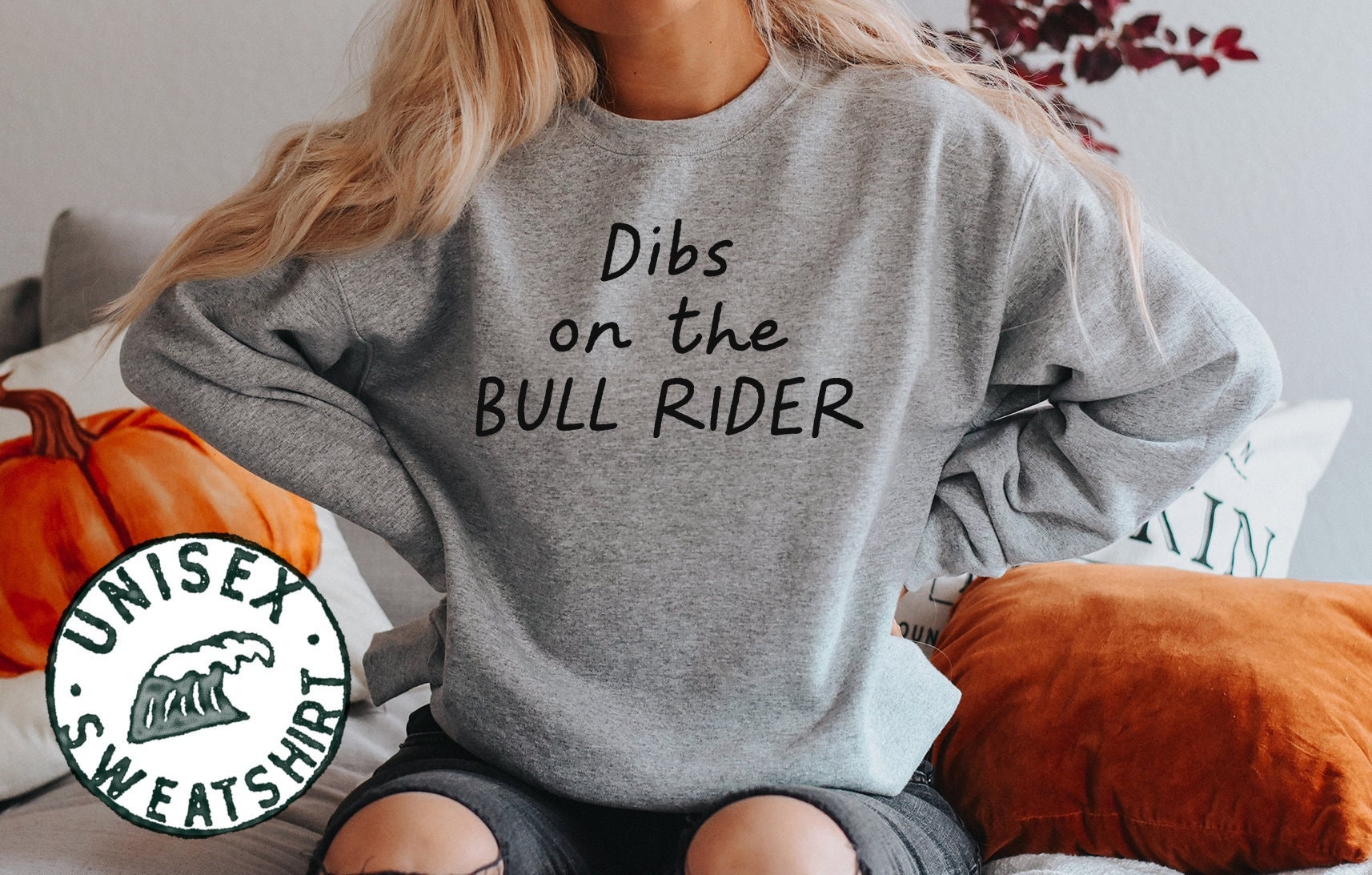 Bull Rider Cowboy Rodeo Reiten Frau Freundin Mann Freund Sweatshirt, Lustiger Pullover Shirt, Geburtstagsgeschenke Für Männer Und Frauen von 22ndOfOctober