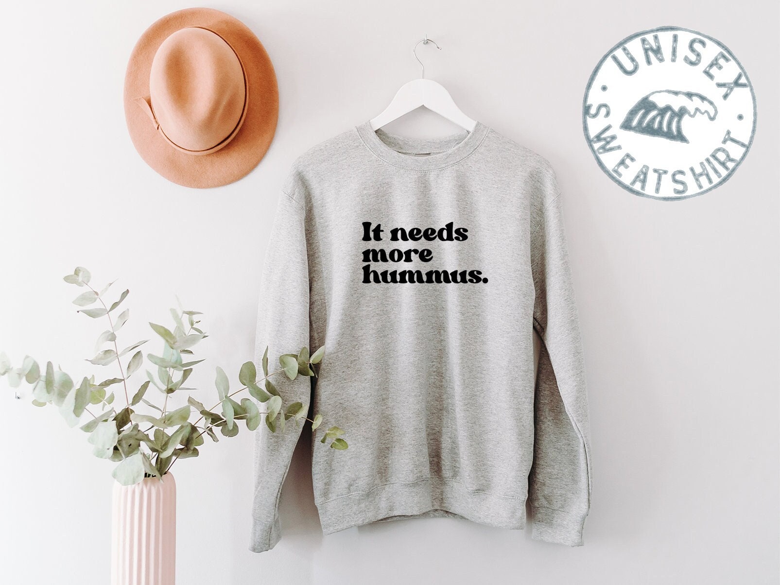 Hummus Addict 70Er Jahre Retro Liebhaber Sweatshirt, Lustiger Pullover Shirt, Geburtstagsgeschenke Für Männer Und Frauen von 22ndOfOctober