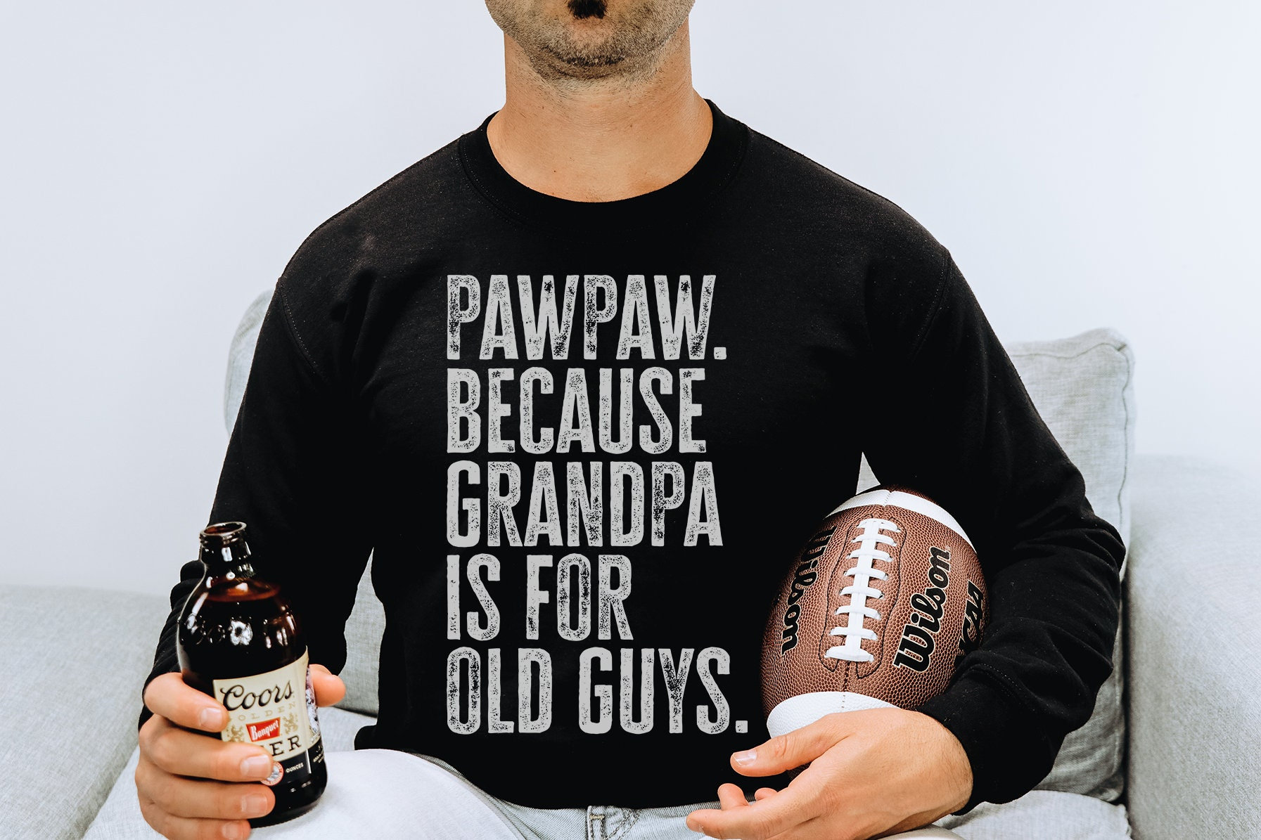 Pawpaw Paw Neuer Opa Vatertag Großvater Sweatshirt, Lustiger Pullover Shirt, Geburtstagsgeschenke Für Männer Und Frauen von 22ndOfOctober