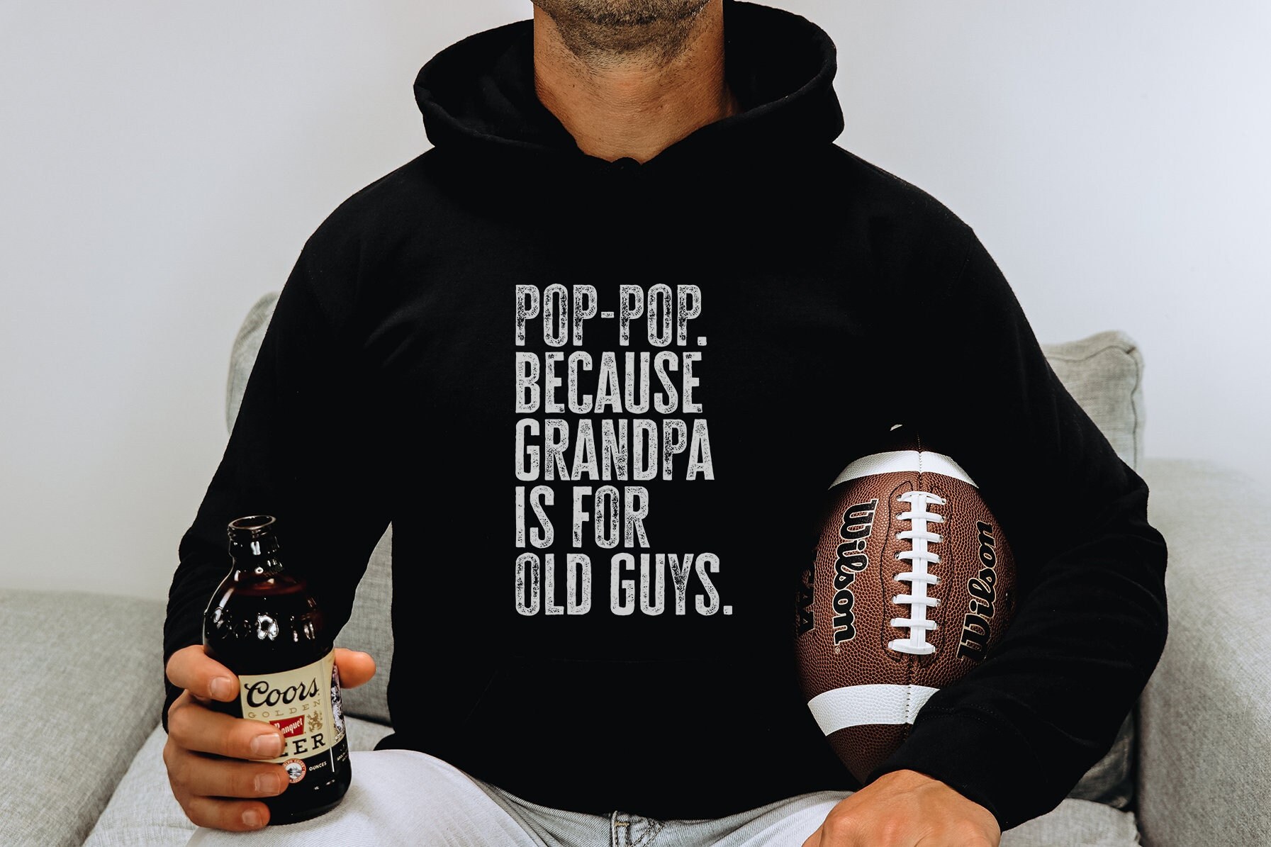 Pop New Opa Vatertag Großvater Hoodie, Lustiges Kapuzen-Sweatshirt, Geburtstagsgeschenke Für Männer Und Frauen von 22ndOfOctober