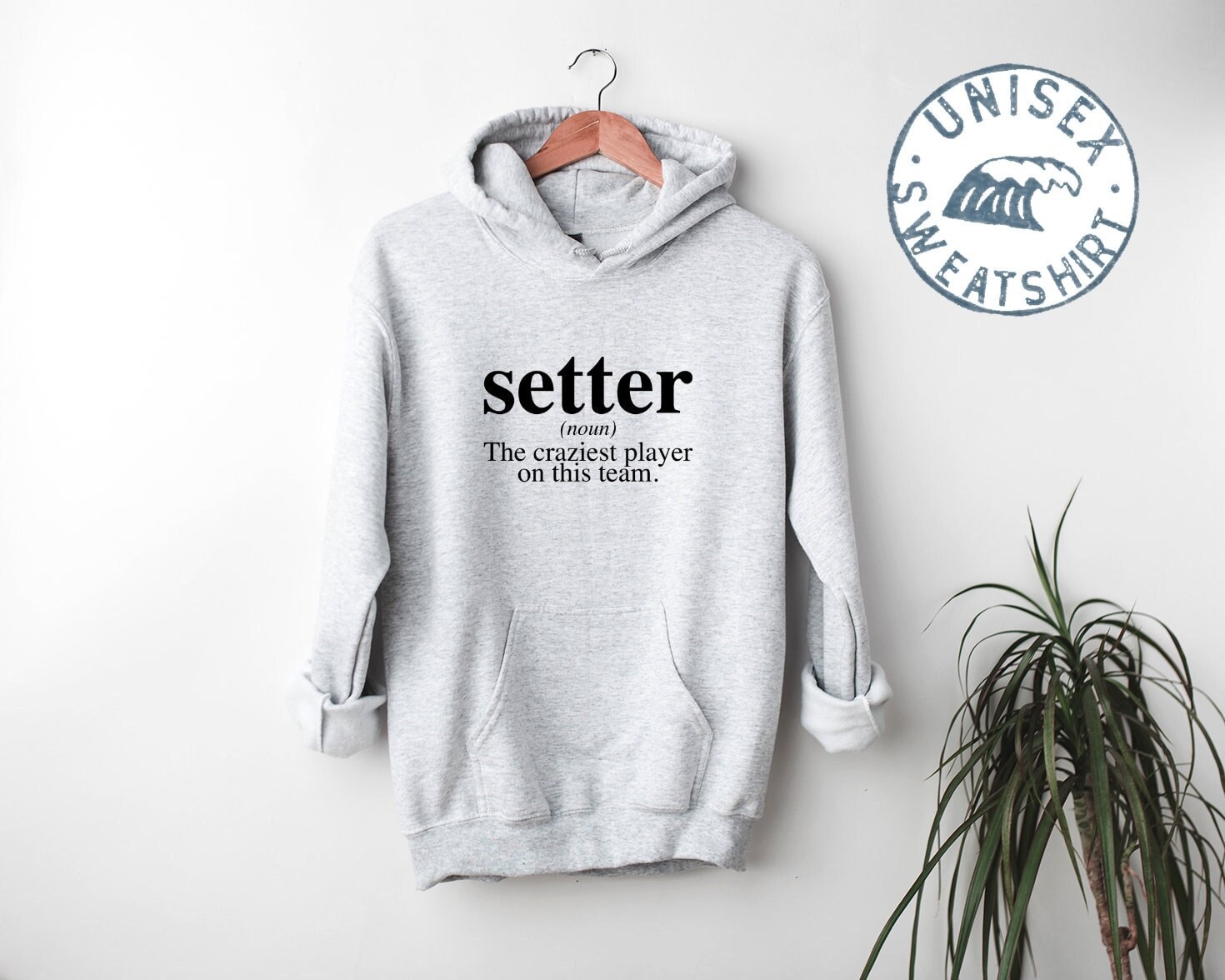 Setter Definition Beachvolleyball Hoodie, Lustiges Kapuzen-Sweatshirt, Geburtstagsgeschenke Für Männer Und Frauen von 22ndOfOctober