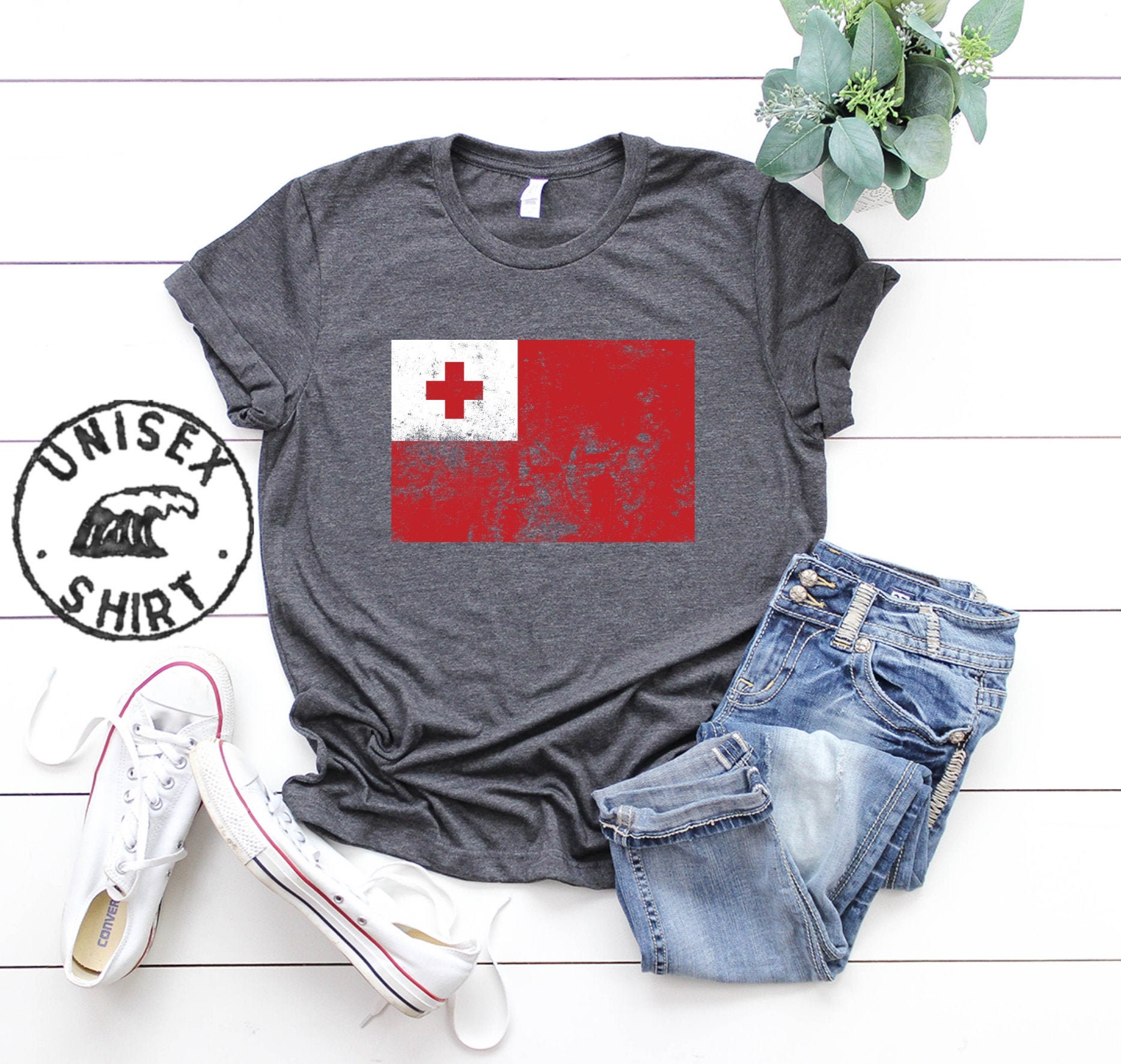 Vintage Style Tonga Tongan Pride Flagge Reise Urlaub Shirt, Lustiges T-Shirt, Geburtstagsgeschenke Für Männer Und Frauen von 22ndOfOctober