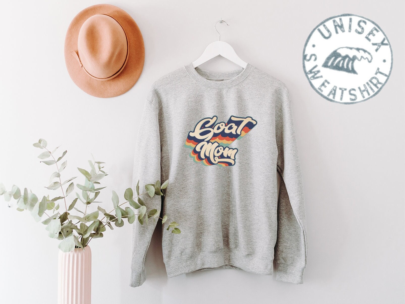 Ziege Mama Retro 70Er Jahre Sweatshirt, Lustige Pullover Shirt, Geburtstagsgeschenke Für Männer Und Frauen von 22ndOfOctober
