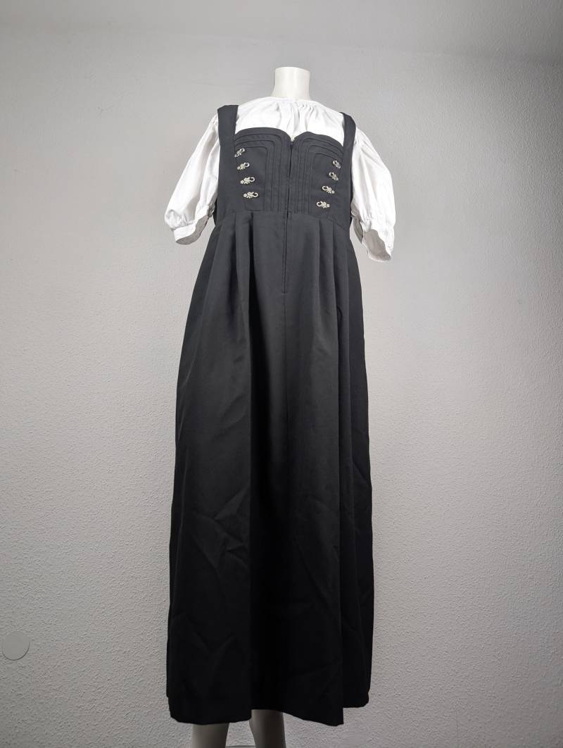 Dirndl | L Maxi Schwarz Mit Passender Schürze in Türkis Oder Leo/Animal Print von 22nddresses