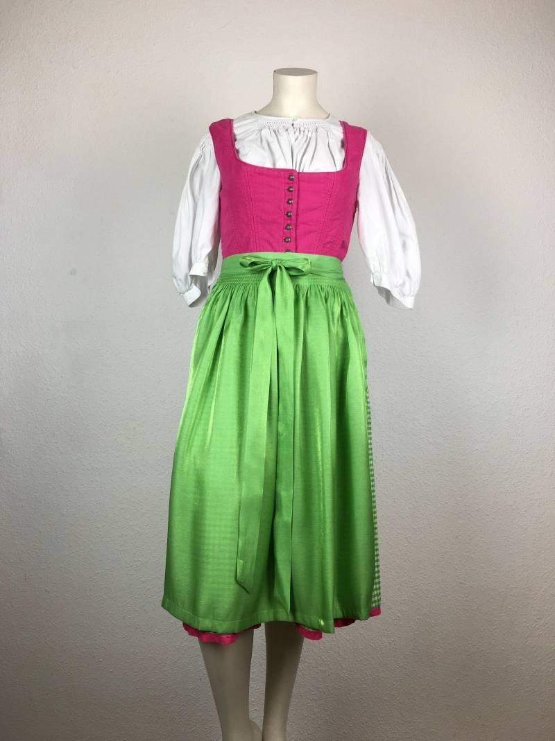 Dirndl | xs Midi Pink Grün Optional Mit Zwei Passenden Grünen Schürzen von 22nddresses